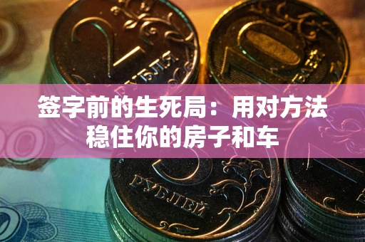 北京签字前的生死局：用对方法稳住你的房子和车