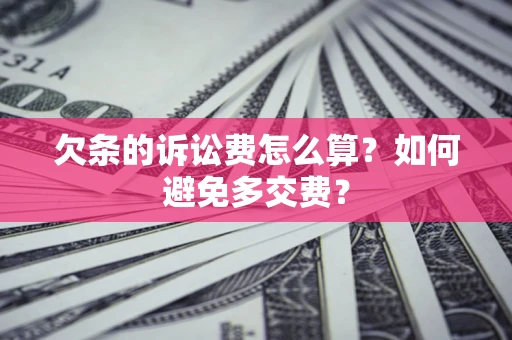 北京欠条的诉讼费怎么算？如何避免多交费？
