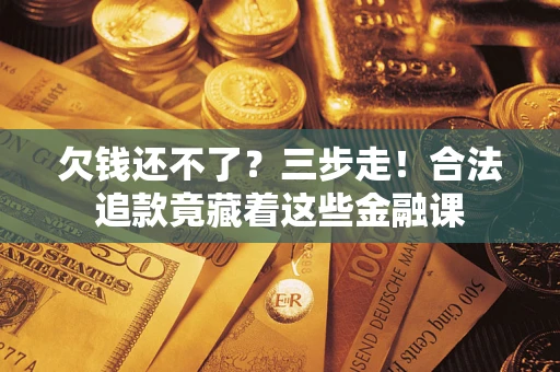 北京欠钱还不了？三步走！合法追款竟藏着这些金融课