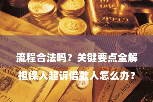 北京

担保人起诉借款人怎么办？流程合法吗？关键要点全解析